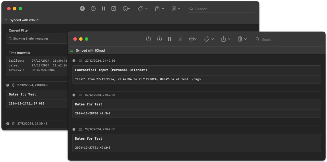 Multiple Logger windows open on macOS