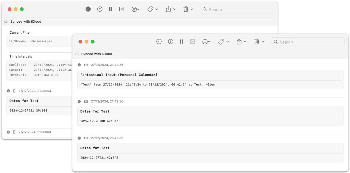 Multiple Logger windows open on macOS